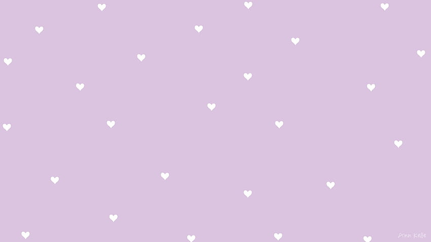Fonds de coeurs violets, violet clair esthétique Fond d'écran HD