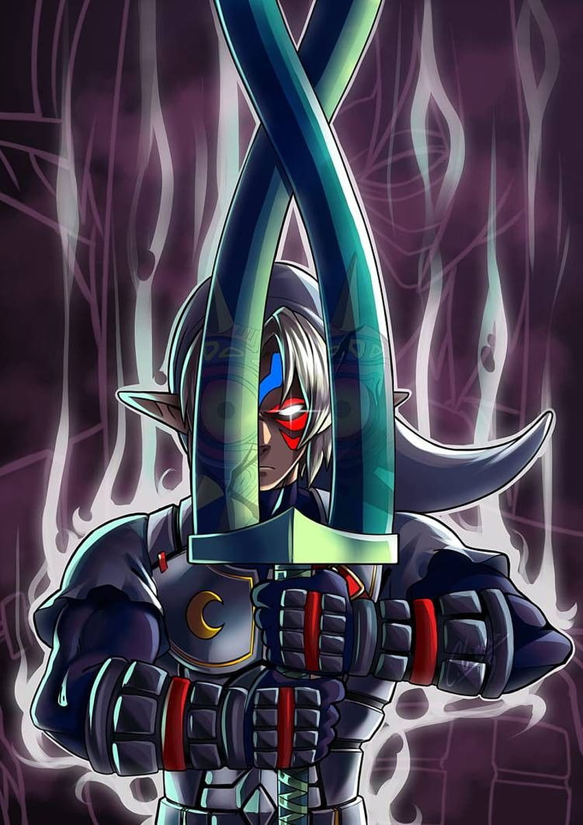 Legende von Zelda Majoras Maskenkunst > Fierce Deity Link HD-Handy-Hintergrundbild