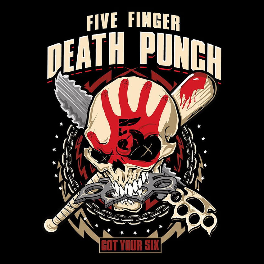 торент Five Finger Death Punch, пет пръста Death Punch от люлка до гроба HD тапет за телефон