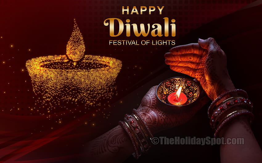 มีความสุข Diwali และพื้นหลัง Deepavali วอลล์เปเปอร์ HD