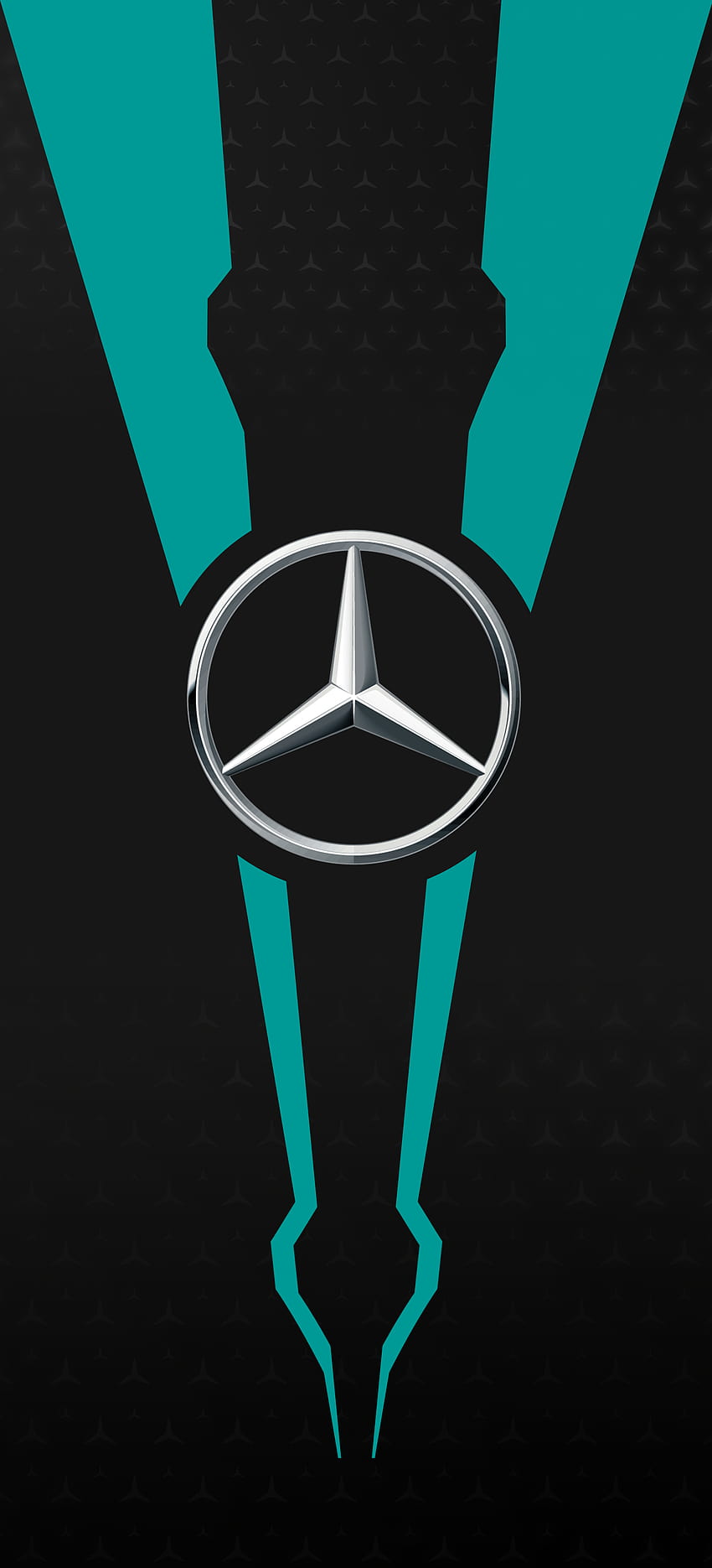 Телефон Mercedes AMG Petronas направих: mercedesamgf1, телефон mercedes benz f1 HD тапет за телефон