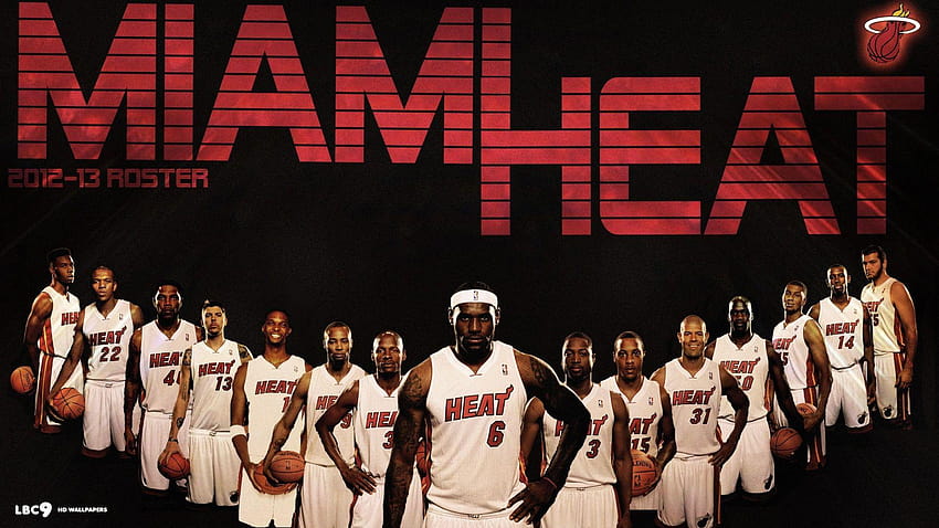 Jugadores del equipo Miami Heat fondo de pantalla