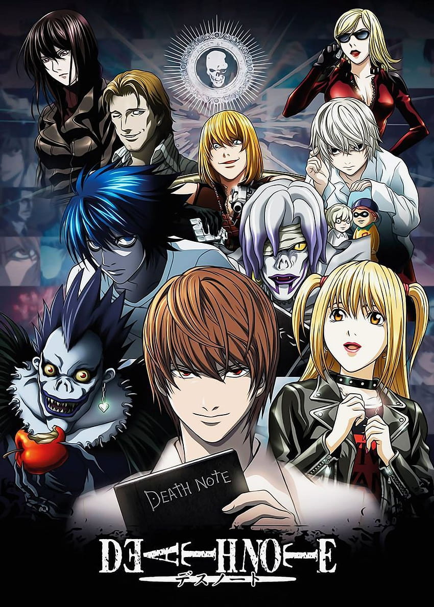 DeathNote collage' Poster dello studio AnimeFreak, poster della nota di morte Sfondo del telefono HD
