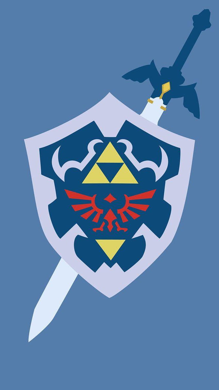 Master Sword with Hylian Shield by GrumpyHero HD phone wallpaper