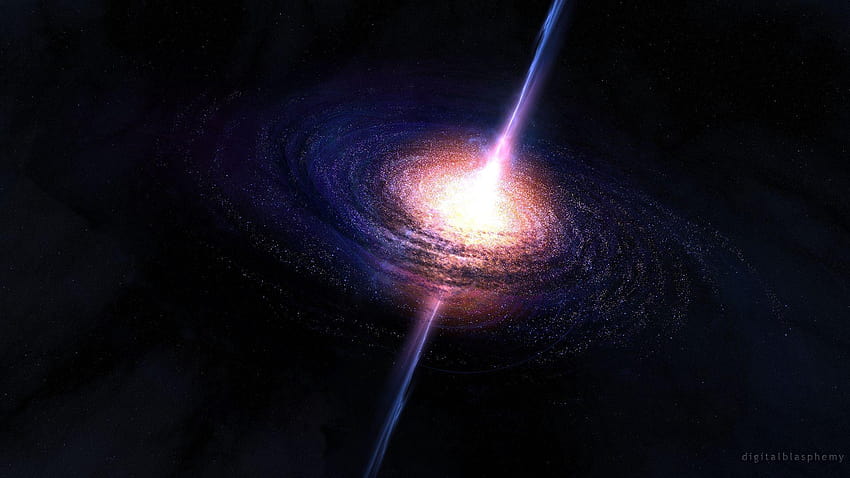 Supermassive Black Hole 30383 in Space HD wallpaper