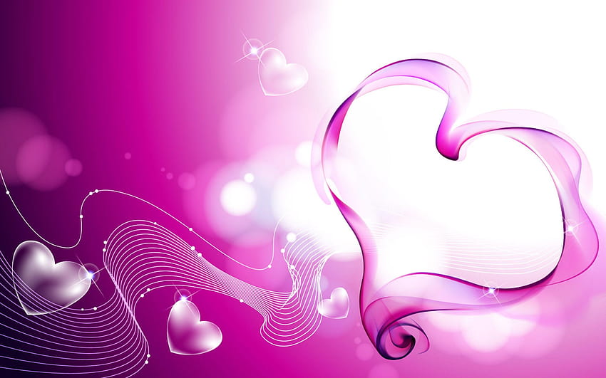 Beautiful Heart Shape Love HD wallpaper