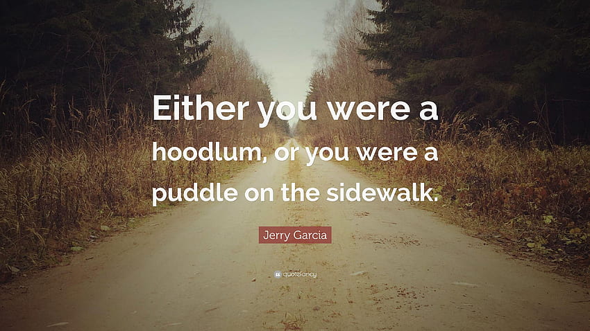 Jerry Garcia Quote: “Either you were a hoodlum, or you were a HD wallpaper