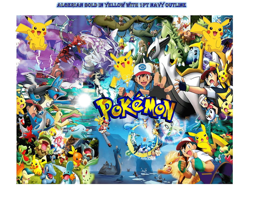 Essbarer Pokemon-Kuchenaufsatz HD-Hintergrundbild