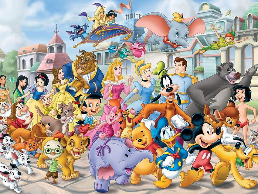 Postacie Disneya, wszystkie postacie Tapeta HD