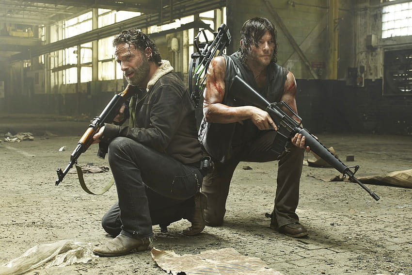 : The Walking Dead, Rick Grimes, Daryl Dixon, rick ve daryl HD duvar kağıdı