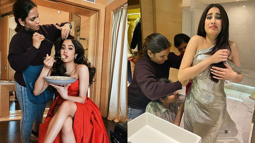 Janhvi Kapoor's 'before and after' pics show the struggle of food vs  fashion is real, roohi HD wallpaper