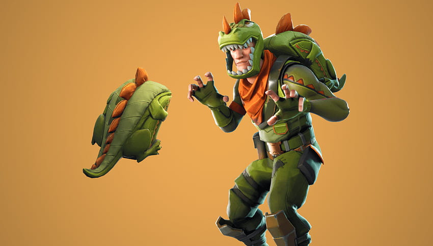Rex Outfit and Scaly Back Bling via FortniteIntel, fortnite rex skin HD wallpaper