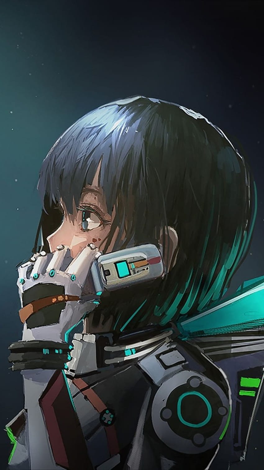 nice fond, sci fi anime android HD phone wallpaper
