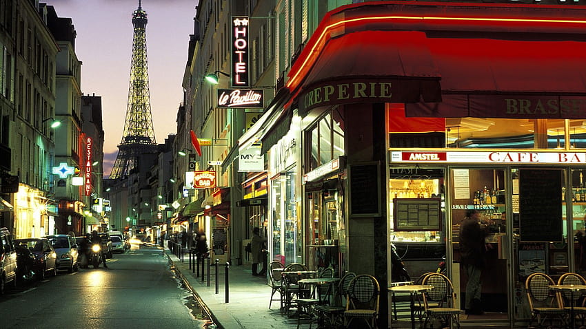 4 Paris Cafe, sonbahar kahve dükkanı HD duvar kağıdı