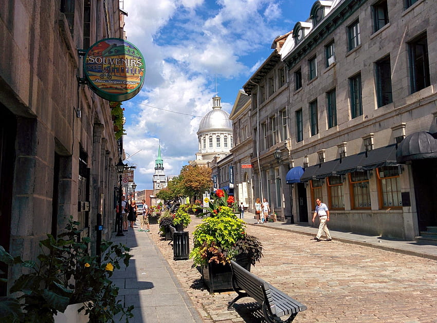 Las calles más bellas de Montreal, Canadá, casas adosadas montreal fondo de pantalla