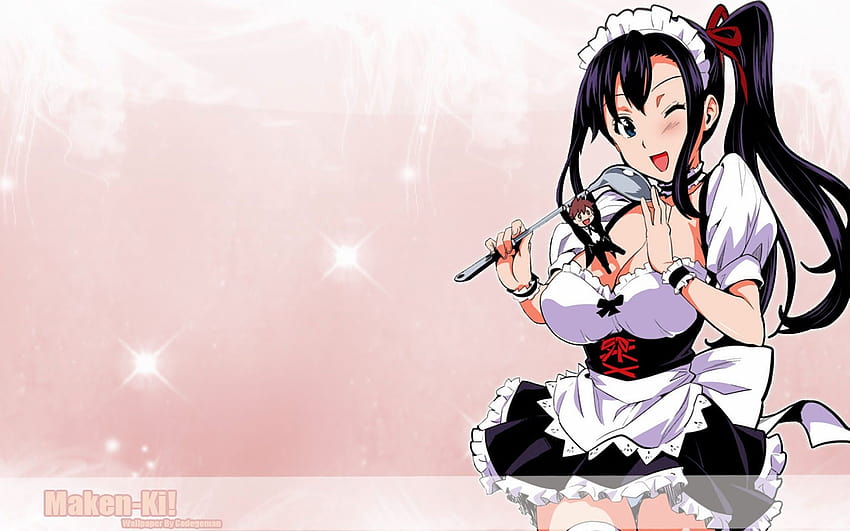 haruko amaya maid costume dress maken ki anime girls [1680x1050] for your , Mobile & Tablet, maid dress HD wallpaper