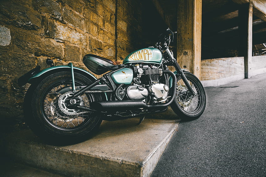 Old Style Retro, vintage motorcycle HD wallpaper