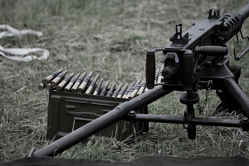 Broń Karabin maszynowy Browning M2, broń ciężka Tapeta HD
