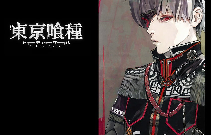 monster, red eyes, military uniform, Ken Kanek, Tokyo ghoul, by Sui Ishida , section сёнэн HD wallpaper