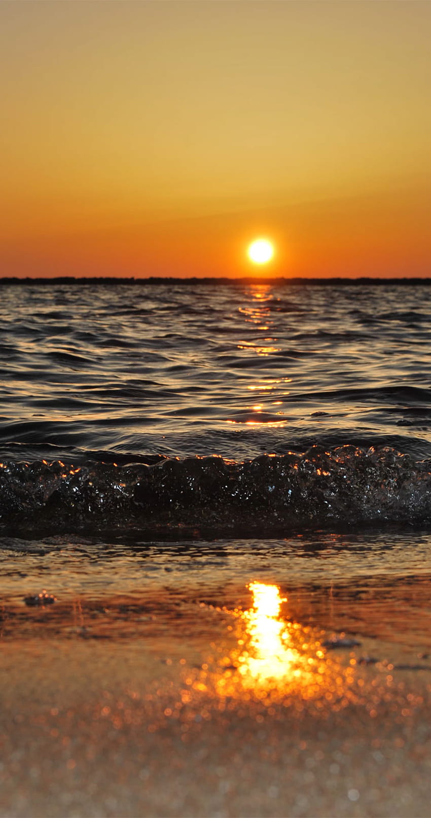 Beach Sunset iPhone, latar belakang Beach Sunset iPhone, matahari terbenam pantai yang cantik wallpaper ponsel HD