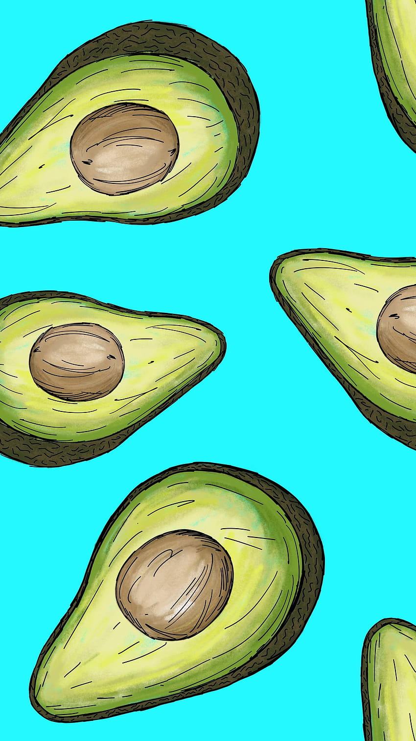 1440x2560 avocado, art, fruit q samsung, avocado phone HD phone wallpaper