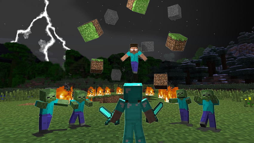 Minecraft's combat system is being changed, charged attacks incoming, minecraft player HD wallpaper