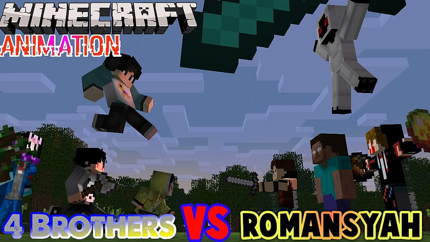 4 Brothers VS Romansyah Minecraft Animation Indonesia [1280x720] for your , Mobile & Tablet HD wallpaper
