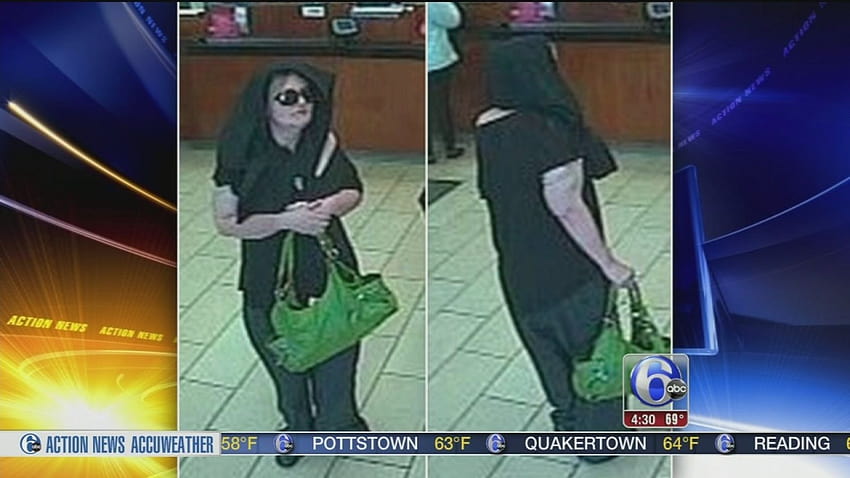 Policía: Cartera verde vincula a mujer con múltiples robos a bancos en NJ, ladrona de bancos fondo de pantalla