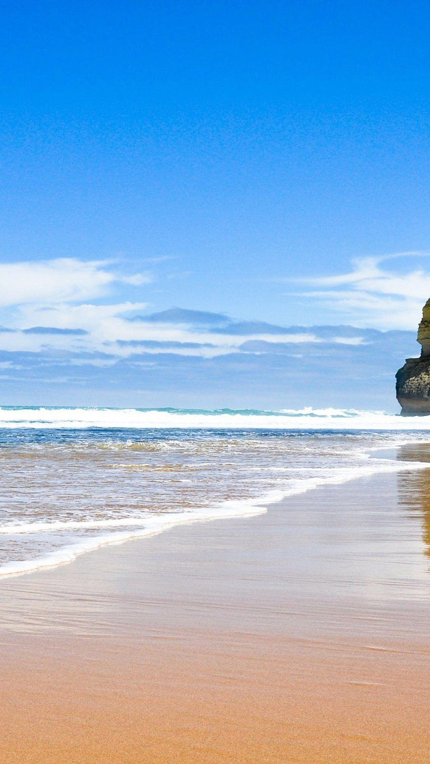 iPhone X sahil kumu okyanus mavisi HD telefon duvar kağıdı