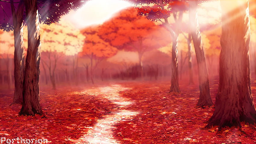 Red Anime Backgrounds posted by Samantha Sellers, red anime landscape ...