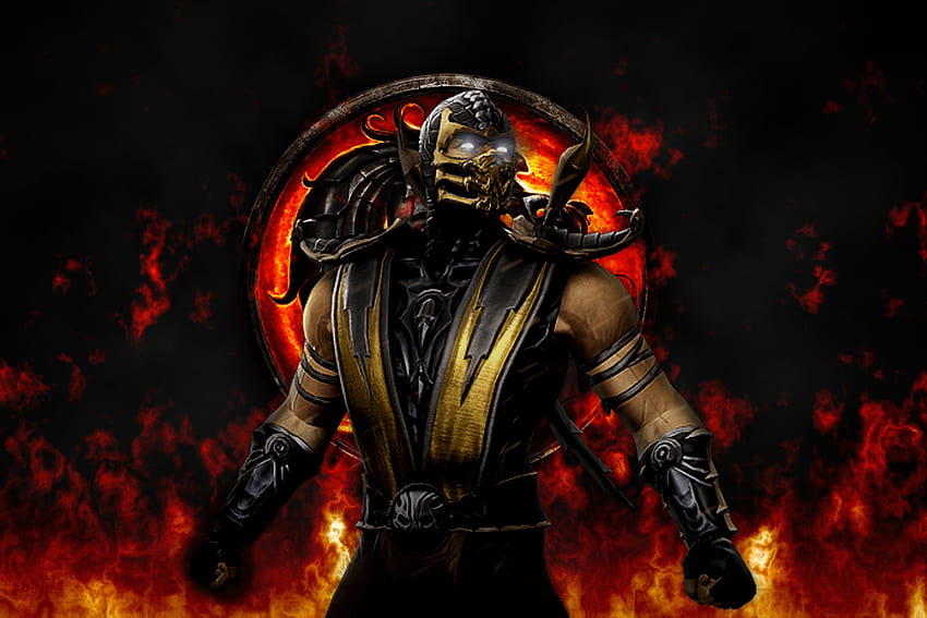 ของ Mortal Kombat Scorpion วอลล์เปเปอร์ HD