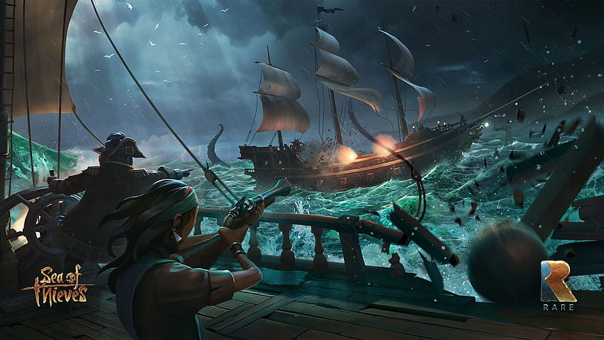 Sea of ​​Thieves-Spiel HD-Hintergrundbild