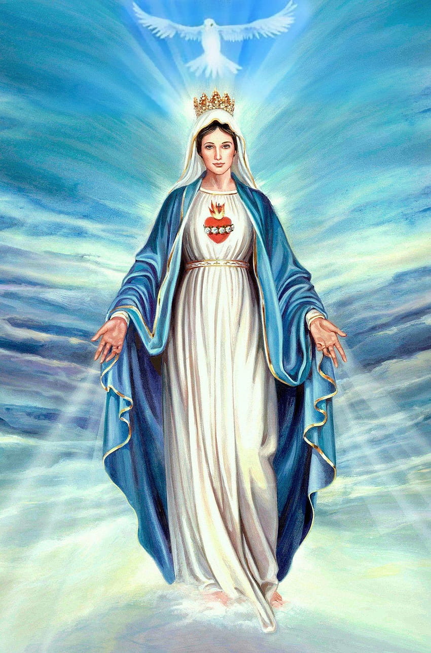 Kutsal Bakire Meryem HD telefon duvar kağıdı