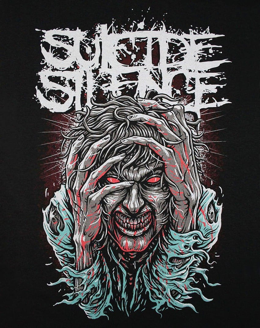 Camiseta oficial Suicide Silence OCD para hombre fondo de pantalla del teléfono