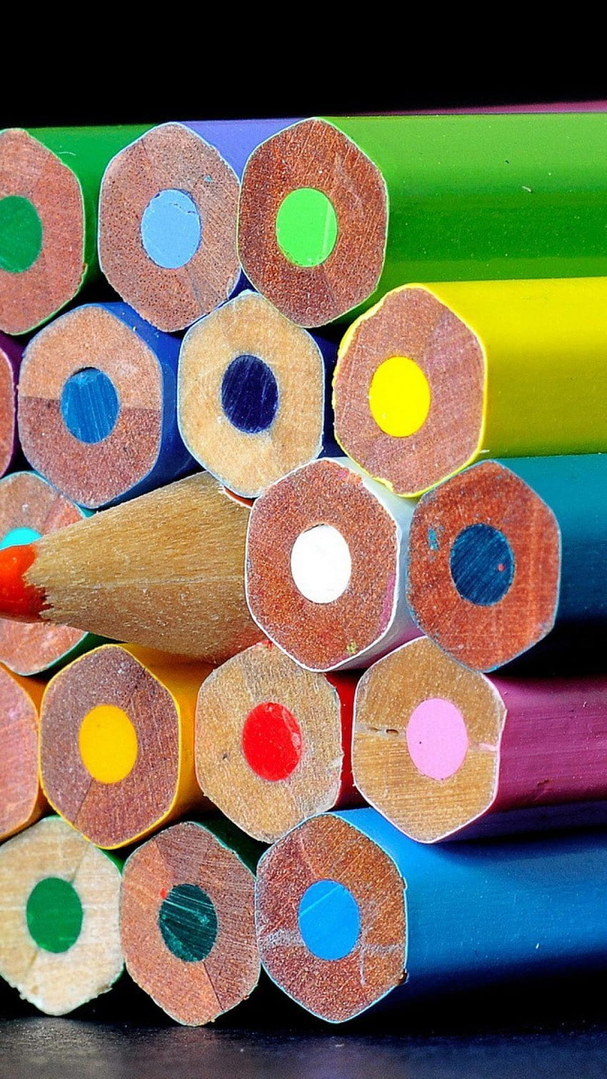 colourful pencil mobile HD phone wallpaper