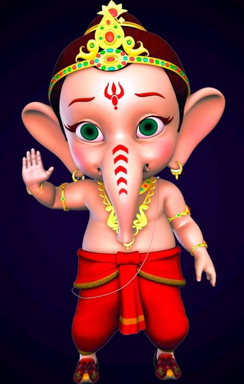 Bal Ganesh, cute ganesha HD phone wallpaper | Pxfuel