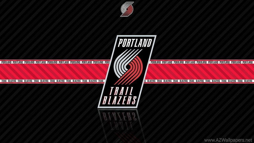 NBA Portland Trail Blazers Logo Hitam . Wallpaper HD