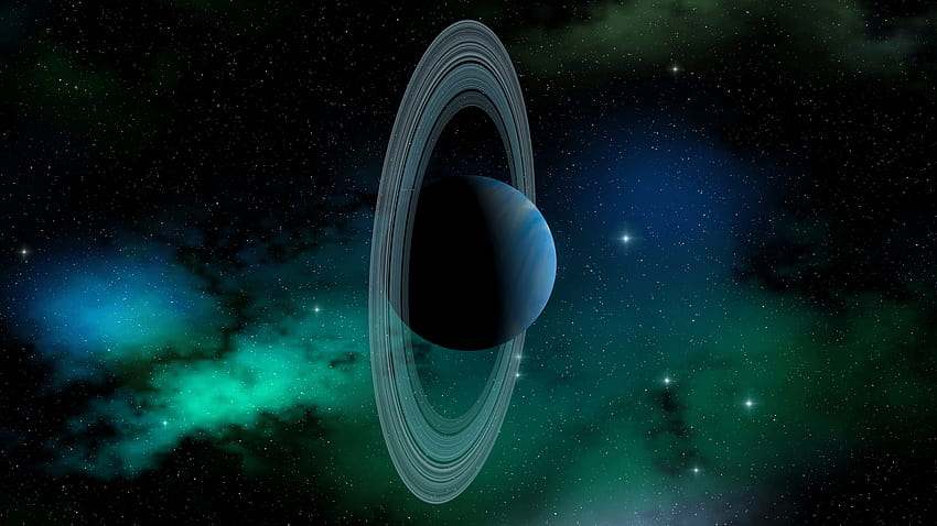 2560x1440 Urano, pianeta, Sistema Solare, anelli planetari Sfondo HD