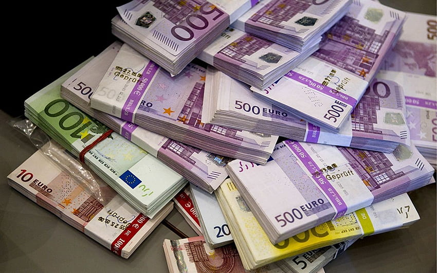 Banconote in euro Denaro, denaro in euro Sfondo HD
