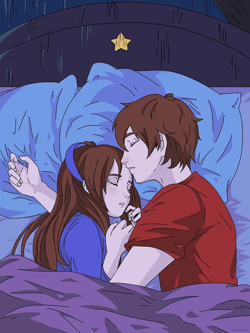 Anime Couples Cuddling