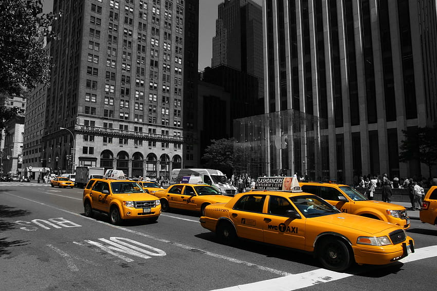New York City Taxi, new york cab HD wallpaper