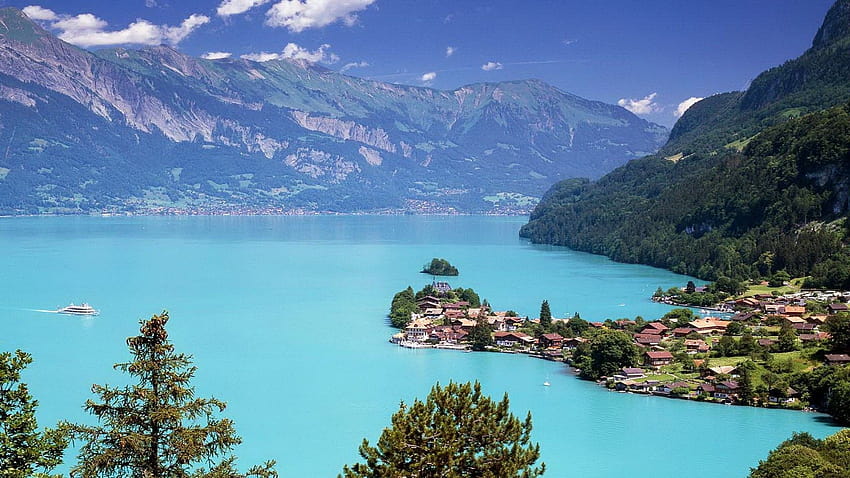 Lago de Brienz, Suiza ... pinterest fondo de pantalla
