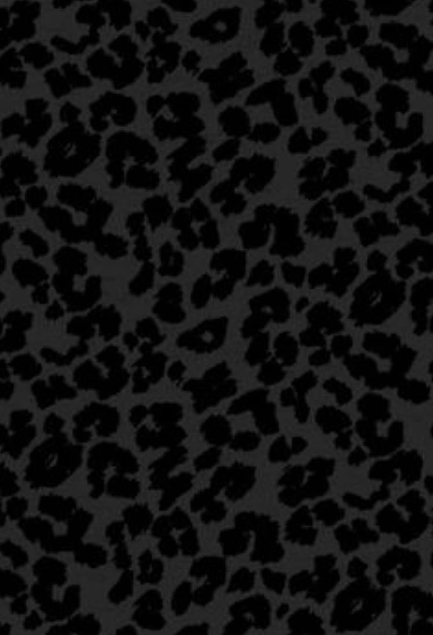 Leopard Print Komputer na psie, czarny lampart Tapeta na telefon HD
