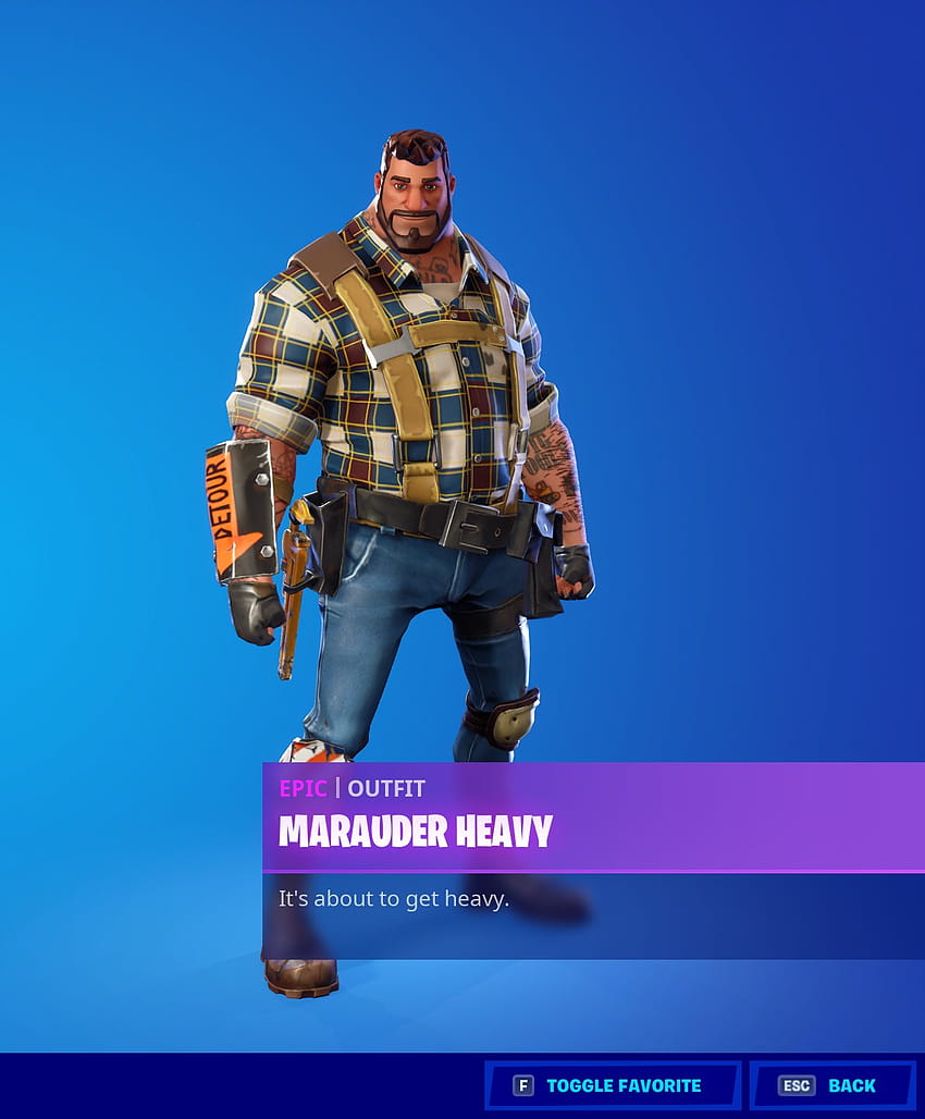 Marauder Heavy Fortnite HD phone wallpaper