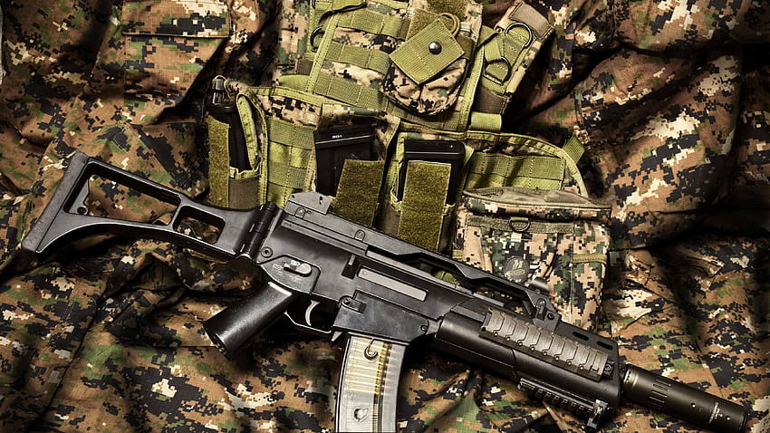 HK G36, Heckler & Koch, Gewehr 36, assault rifle, Germany HD wallpaper