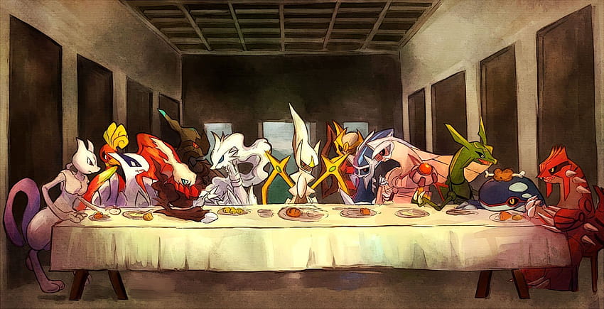 The Last Supper, rare pokemon HD wallpaper