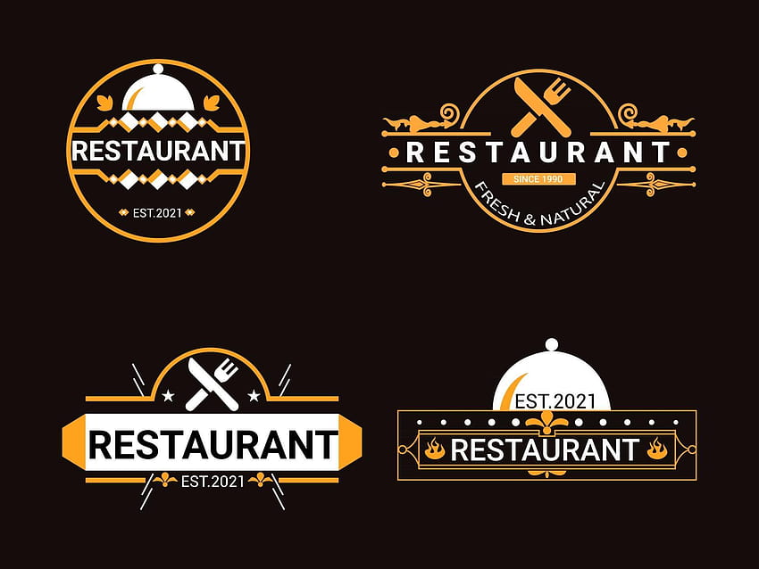 Restaurant logo Design 2662957 Arte vetorial em Vecteezy papel de parede HD