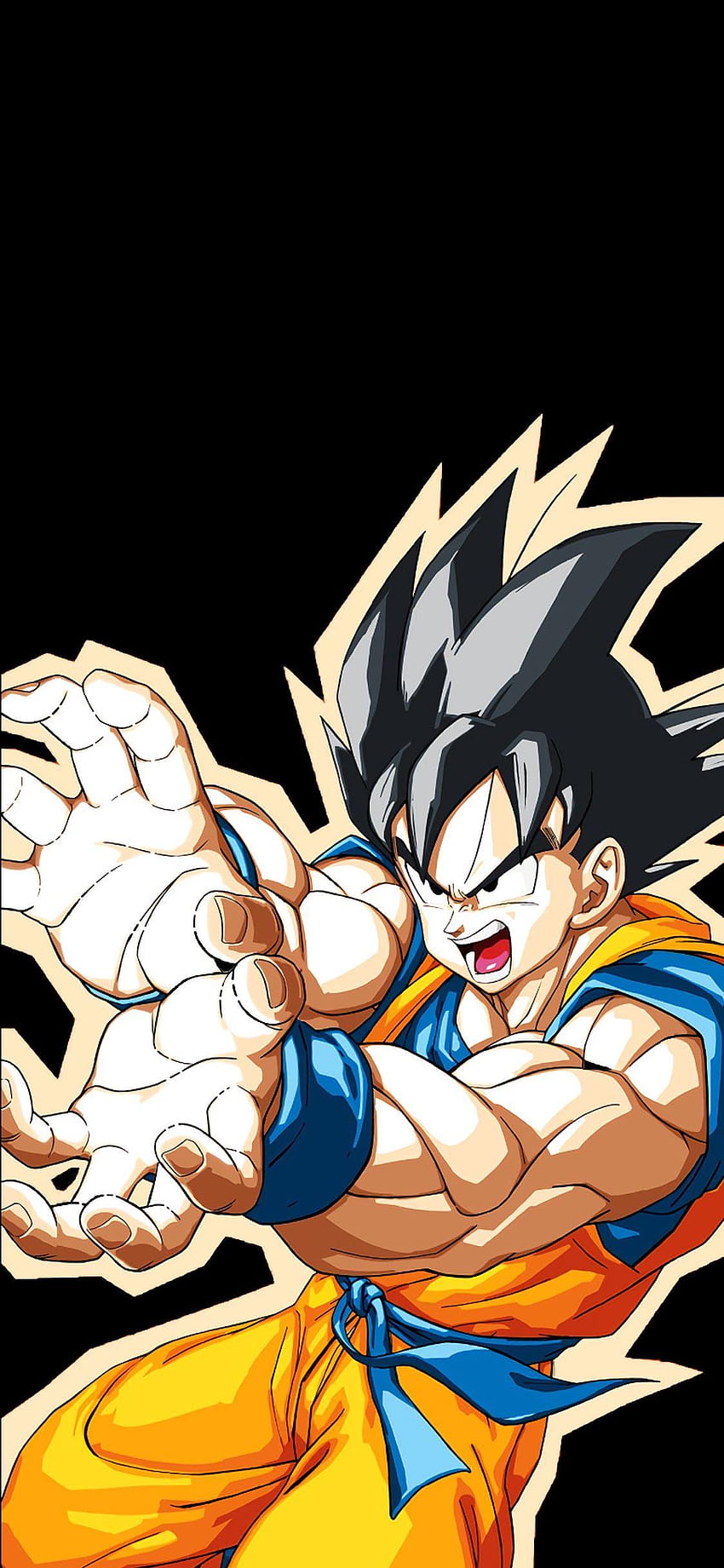 Dragon Ball Z: Kakarot Goku Kamehameha, oled dbz HD-Handy-Hintergrundbild