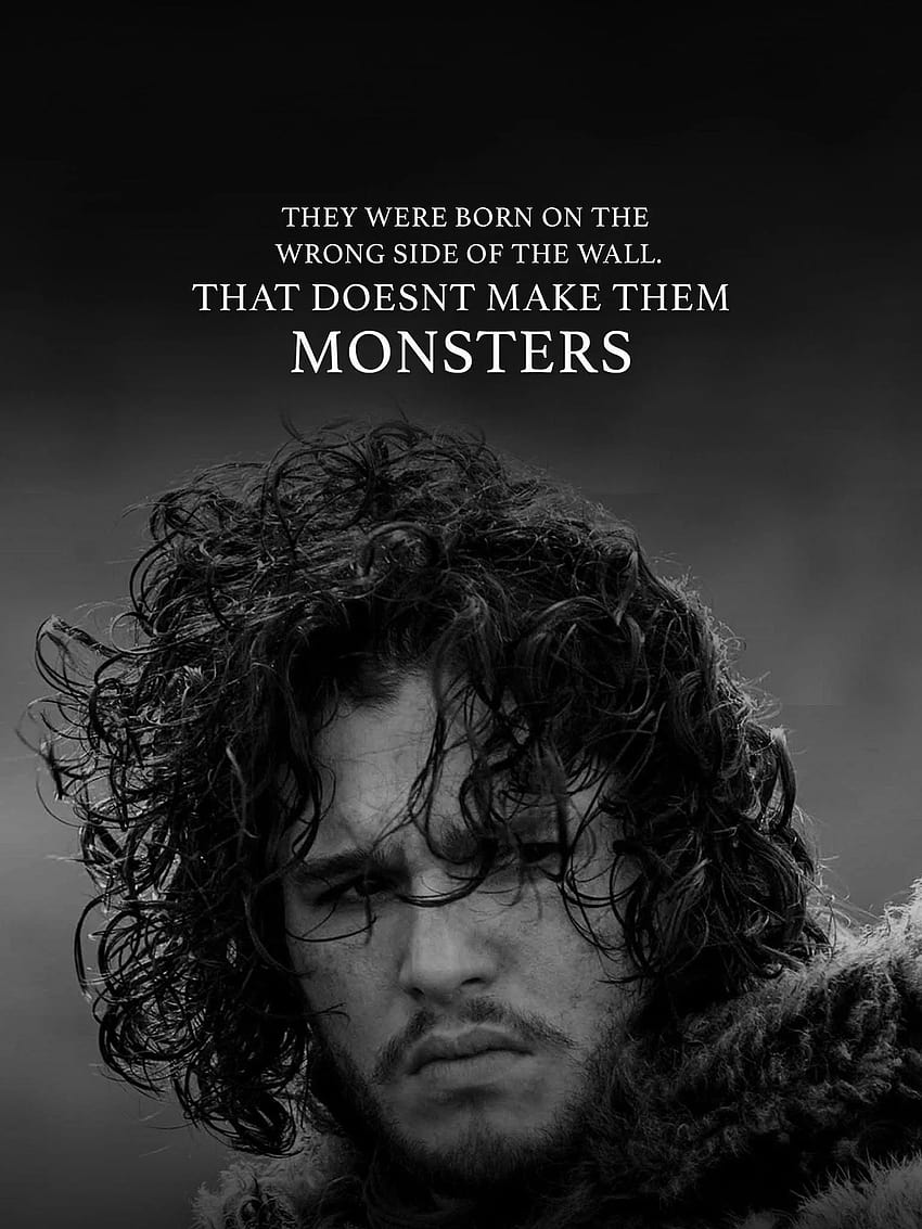 6 Jon Snow, Game of Thrones citazioni mobile Sfondo del telefono HD
