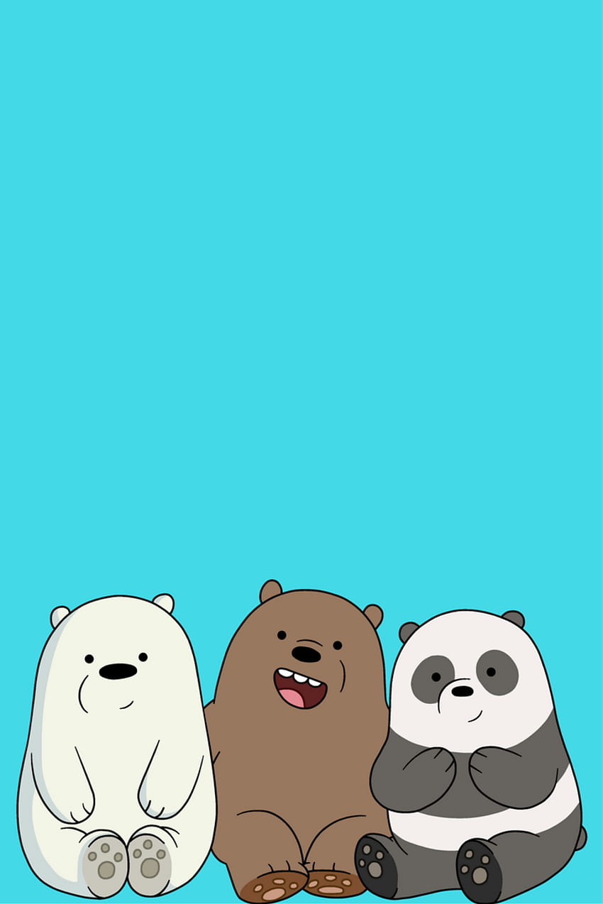 1 We Bare Bears, 3 bears HD phone wallpaper